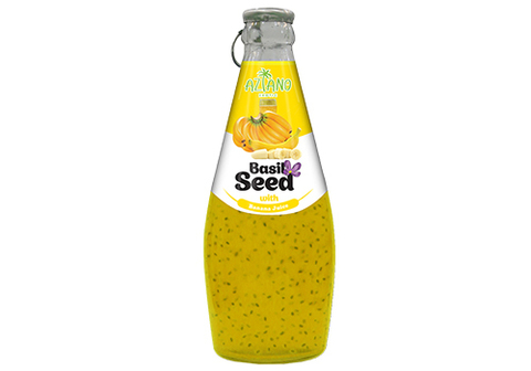 Нектар банана с семенами базилика Aziano, 290мл