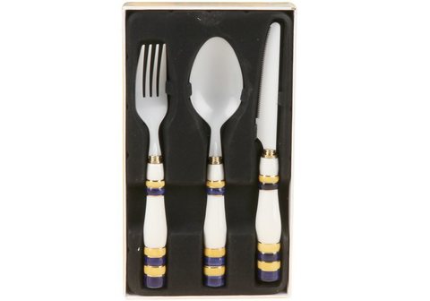Столовые приборы из керамики R0301 Nobile Bianco