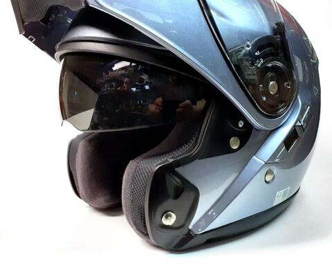 Мотошлем модуляр Shoei Neotec Silver, мото шлем размер XL (60-61)