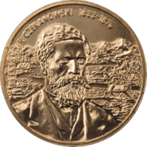 2 злотых 2004 год, Польша. Александр Чекановский (1833-1876). Путешественники и исследователи. UNC