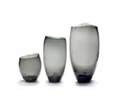 Ваза Helena S SEMPRE секло/grey 205х205х350h