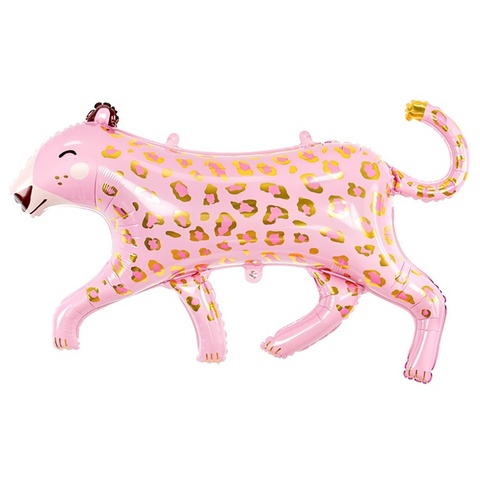 Шар Фигура Леопард розовый