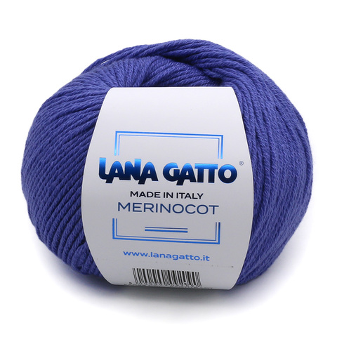 Пряжа Lana Gatto Merinocot 14628 лаванда (уп.10 мотков)