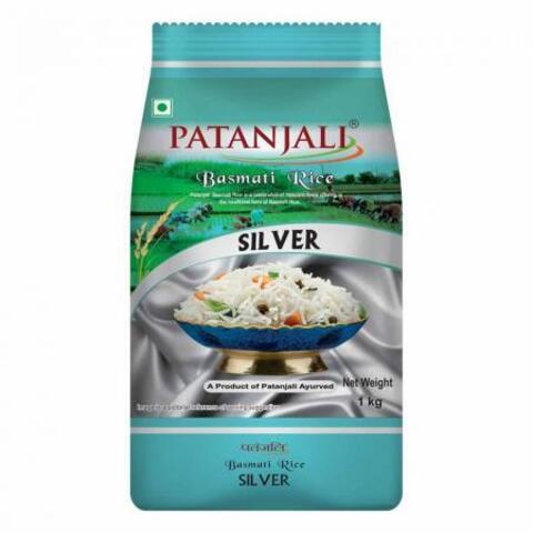 Рис Басмати премиум, 1 кг Patangali Silver