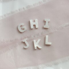 Подвески буквы G, H, I, J, K, L перламутр, 10 мм, 1 шт, П655, П656, П657, П658, П659, П660