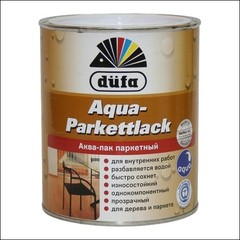 Лак полуматовый для паркета Dufa AQUA-PARKETTLACK (Прозрачный)