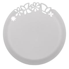 Тарелка одноразовая - блюдо с ажурным краем белое 27,3 см ПП 6 шт/уп