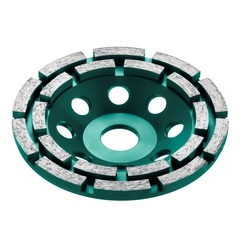 KRAFTOOL Double, d 125 мм, двухрядная алмазная шлифовальная чашка, INDUSTRIAL (33369-125)