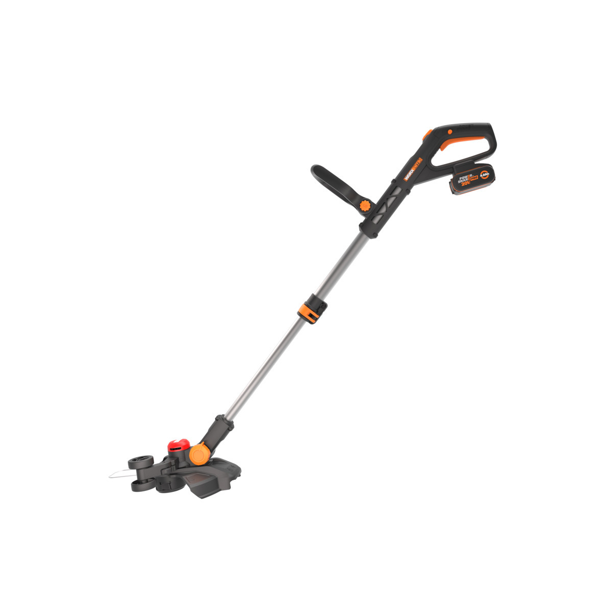 Триммер аккумуляторный бесщёточный WORX WG173E, 20В, 33см, 4Ач х1, ЗУ 2А, коробка