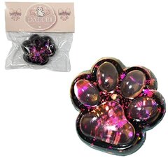 Антистресс Сквиш Лапка Черная С Розовыми Блестками внутри