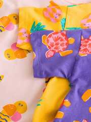 Пижама для девочки Next AC2-737, 3 шт., Сиреневый, Оранжевый, Розовый