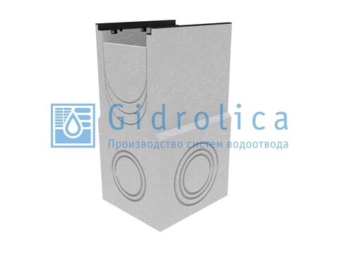 Пескоулавливающий колодец бетонный (СО-300мм), односекционный, с чугунной насадкой ПКП 50.44(30).88(83) - BGZ-S