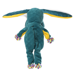 Triol игрушка для собак Заяц с веревкой 33см