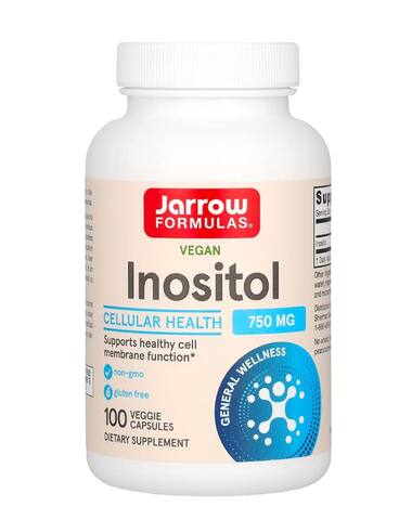 Jarrow Formulas веганский инозитол, 750 мг, 100 растительных капсул