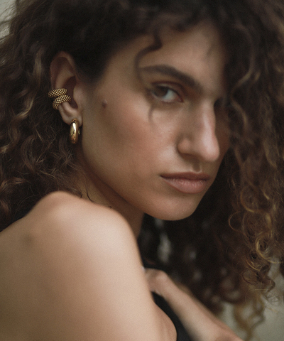 Cерьги GLOW HOOPS gold