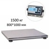 Весы платформенные MAS PM4P-1500-0810, 1500кг, 200/500гр, 800х1000, RS232 (опция), стойка (опция), с поверкой, выносной дисплей