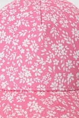 кепка  для девочки  ТК 80076/неоновый розовый,цветочки