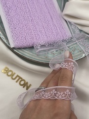 Кружево лавандовое (светло-фиолетовое)