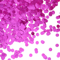 Конфетти фольга Круг, Фуксия, Хром, 1 см, 50 г