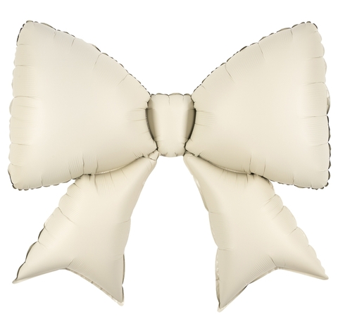 Шар фигура бант кремовый сатин, 99 см