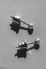 Пусеты с жемчугом