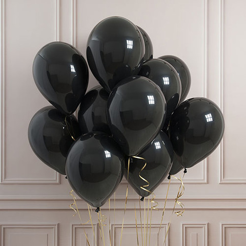 Облако черных шаров