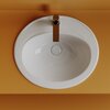 Ceramica Nova Sun CN6079 Раковина встраиваемая сверху овальная с отверстием перелива, 56.5x49.5