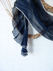 Палантин льняной 