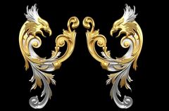 Силиконовый молд № 2006 Набор вензелей