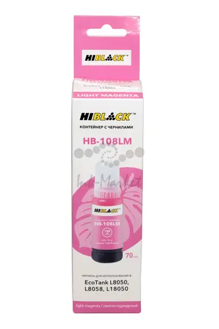 Контейнер с чернилами Hi-Black (HB-108) для Epson  L8050/L18050, ML, 70ml