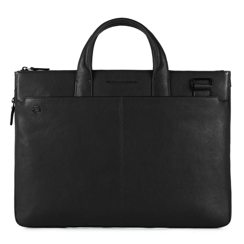 Сумка для ноутбука Piquadro Black Square, чёрный, кожа натуральная (CA4021B3/N)