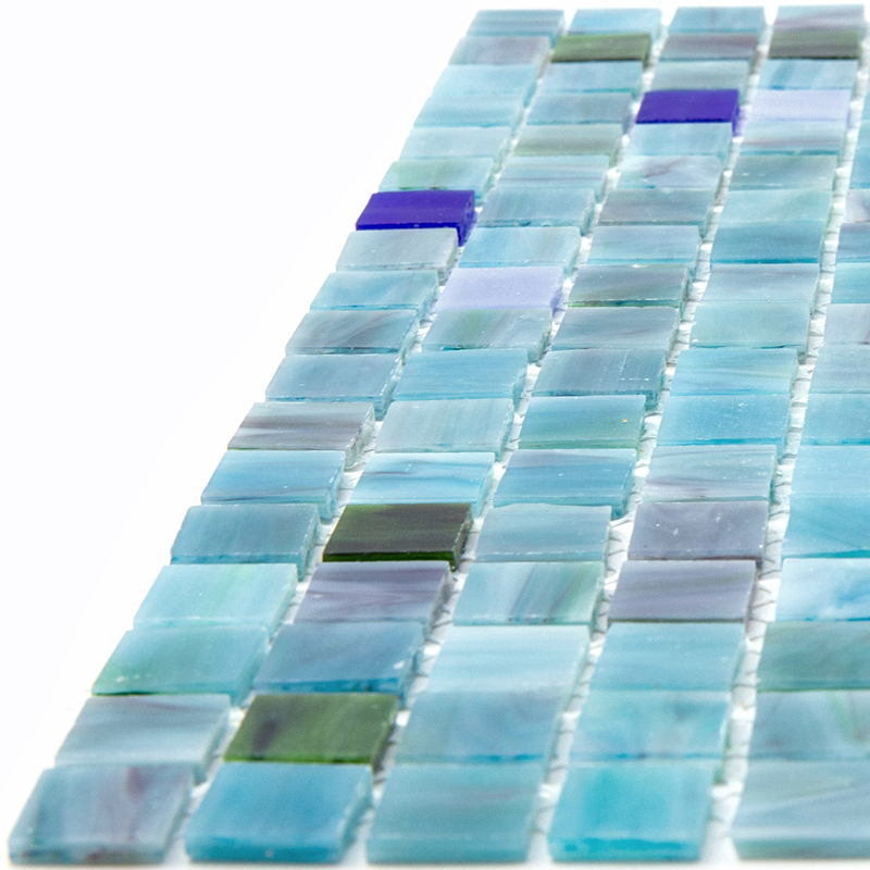 08SM-Haedus-m Мозаика для бассейна смешанного цвета чип 15 стекло Alma Mix синий квадрат глянцевый