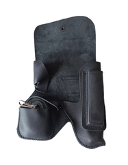 Кобура ПМ поясная закрытая штатная модернизированная со страховочным ремешком