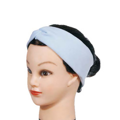 Косметическая повязка на голову Harizma, эластичная, светло-голубая (h10513)