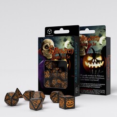 Halloween Pumpkin Black & orange Dice Set