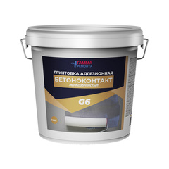 БЕТОН-КОНТАКТ ГРУНТОВКА G6 АДГЕЗИОННАЯ МЕЛКОЗЕРНИСТАЯ "ГАММА" 14КГ