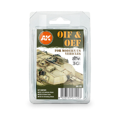 Набор красок AK Interactive OIF & OEF – US Vehicles Weathering Set