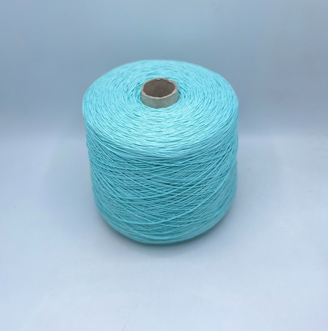 Бобинная пряжа (пр.Италия), art.Cotone, 350м/100 гр. 100%Хлопок, цвет-Аква , арт.34762