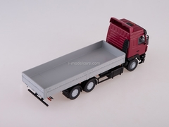 MAZ-6312 flatbed with awning restyling burgundy-gray 1:43 AutoHistory