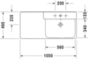Раковина мебельная Duravit P3 Comforts 2334100000