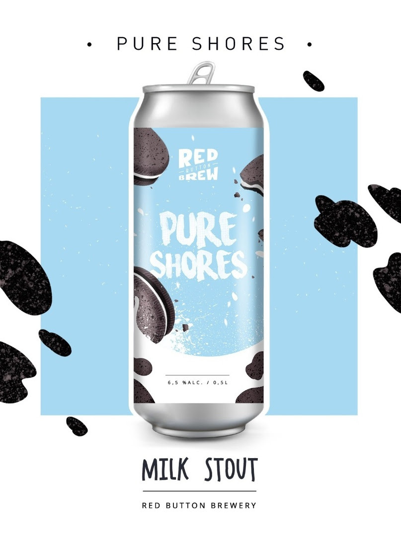 Пиво Red Button Pure Shores - купить по выгодной цене 🍺| CraftOpt.ru -  крафтовое пиво оптом для баров