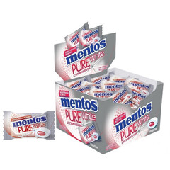 Жевательная резинка Mentos Mentos Pure White Клубника, 100 шт/уп