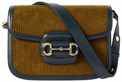 Маленькая сумка Gucci Horsebit 1955 года коричневый