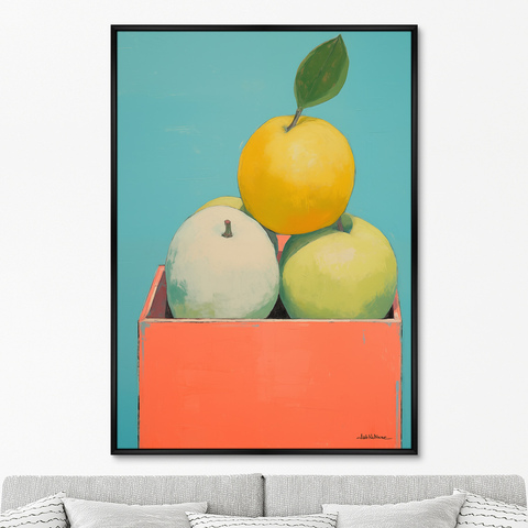 ArtNoMore - Репродукция картины на холсте Box full of apples, 2024г.