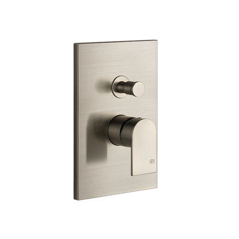 Gessi 44634#149 Gessi Emporio Via manzoni Внешние части для настенного смесителя на 2 выхода с переключателем ванна-душ, цвет: Finox Brushed Nickel