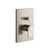 Gessi 44634#149 Gessi Emporio Via manzoni Внешние части для настенного смесителя на 2 выхода с переключателем ванна-душ, цвет: Finox Brushed Nickel
