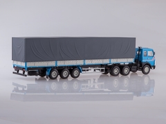 MAZ-6422 with three-axle semitrailer MAZ-9758 blue-gray 1:43 AutoHistory