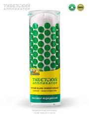 Массажер медицинский «Тибетский аппликатор» мягкий валик универсальный, зеленый