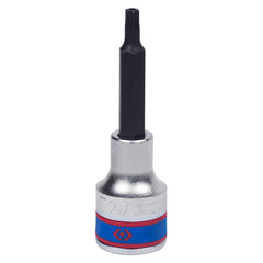 KING TONY (403727) Насадка (бита) торцевая 1/2", L = 80 мм, TORX с отверстием, T27