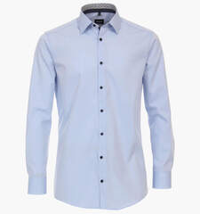 Сорочка мужская Venti Modern Fit 123942202-115 голубая, удлиненный рукав